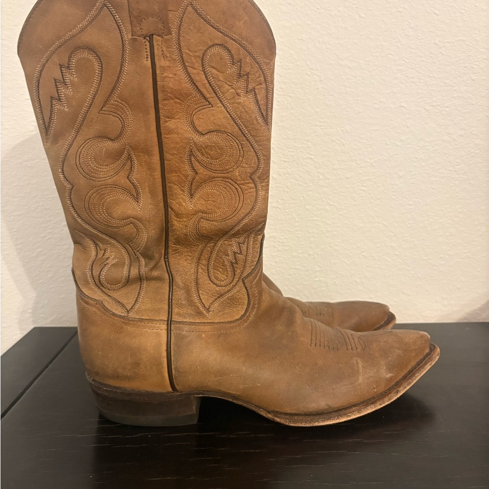 Tony Lama Tan Western Boots